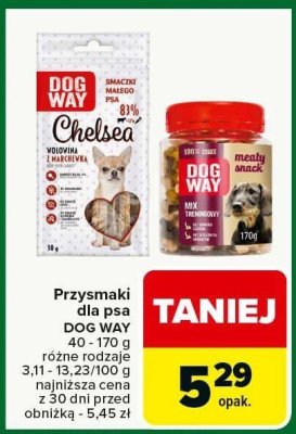Przysmaki dla psa DOG WAY różne rodzaje 40-170g promocja w Carrefour Market