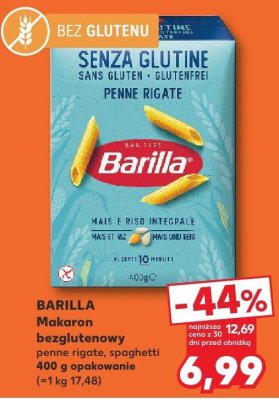 Makaron bezglutenowy penne rigate, spaghetti promocja w Kaufland