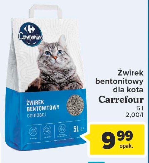 Żwirek dla kota Carrefour promocje