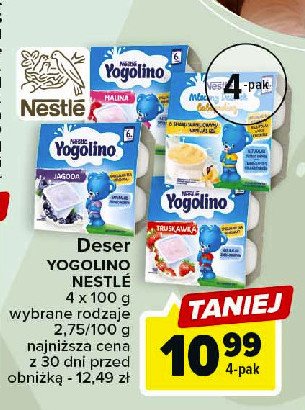 Deserek wanilia Nestle yogolino (jogolino) promocja