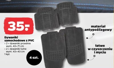 Dywaniki samochodowe z PVC Netto promocja