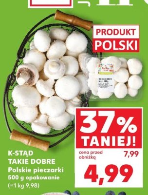 Pieczarki polskie promocja w Kaufland