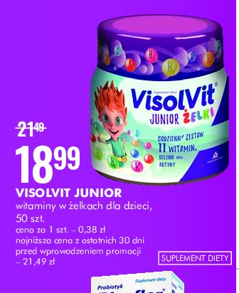 Żelki witaminowe dla dzieci Visolvit junior promocja