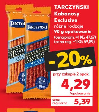 Kabanos z indyka Tarczyński kabanos exclusive promocje