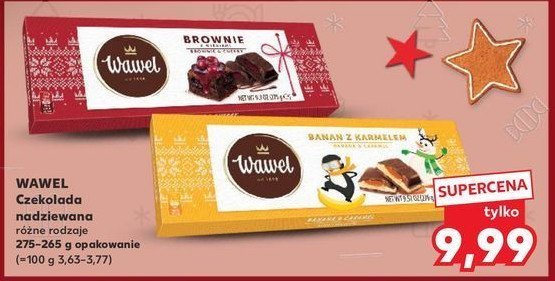 Czekolada brownie z wiśnią Wawel promocja