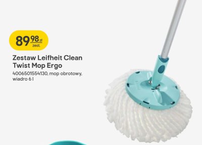 Zestaw Leifheit Clean Twist Mop Ergo promocja w Castorama