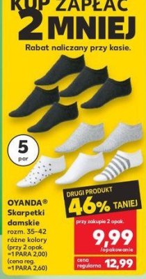 Skarpety damskie 35-42 Oyanda promocja