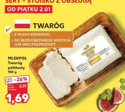 Twaróg półtłusty promocja w Kaufland