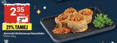 Koreczki śledziowe po kaszubsku promocja w Delikatesy Centrum
