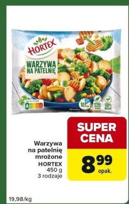 Warzywa na patelnię mrożone Hortex 450 g, 3 rodzaje promocja w Carrefour Express