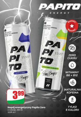 Napój energetyczny Papito Zero Epic Classic promocja w Dino