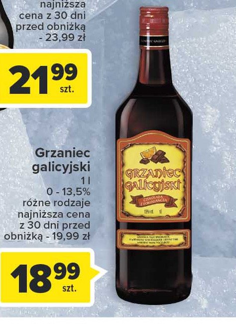 Wino czekolada z pomara艅cz膮 Grzaniec galicyjski promocja