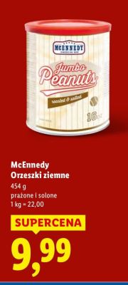 Orzeszki ziemne McEnnedy prażone i solone promocja w Lidl