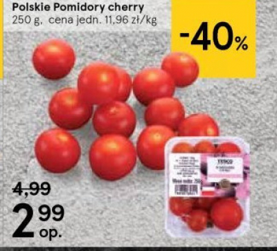 Pomidory cherry Tesco mw promocja