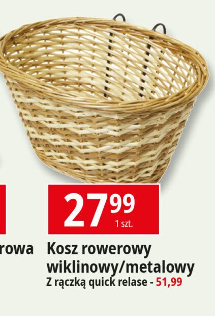 Kosz rowerowy metalowy promocja