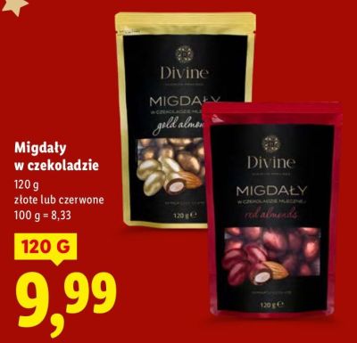 Migdały w czekoladzie złote promocja w Lidl