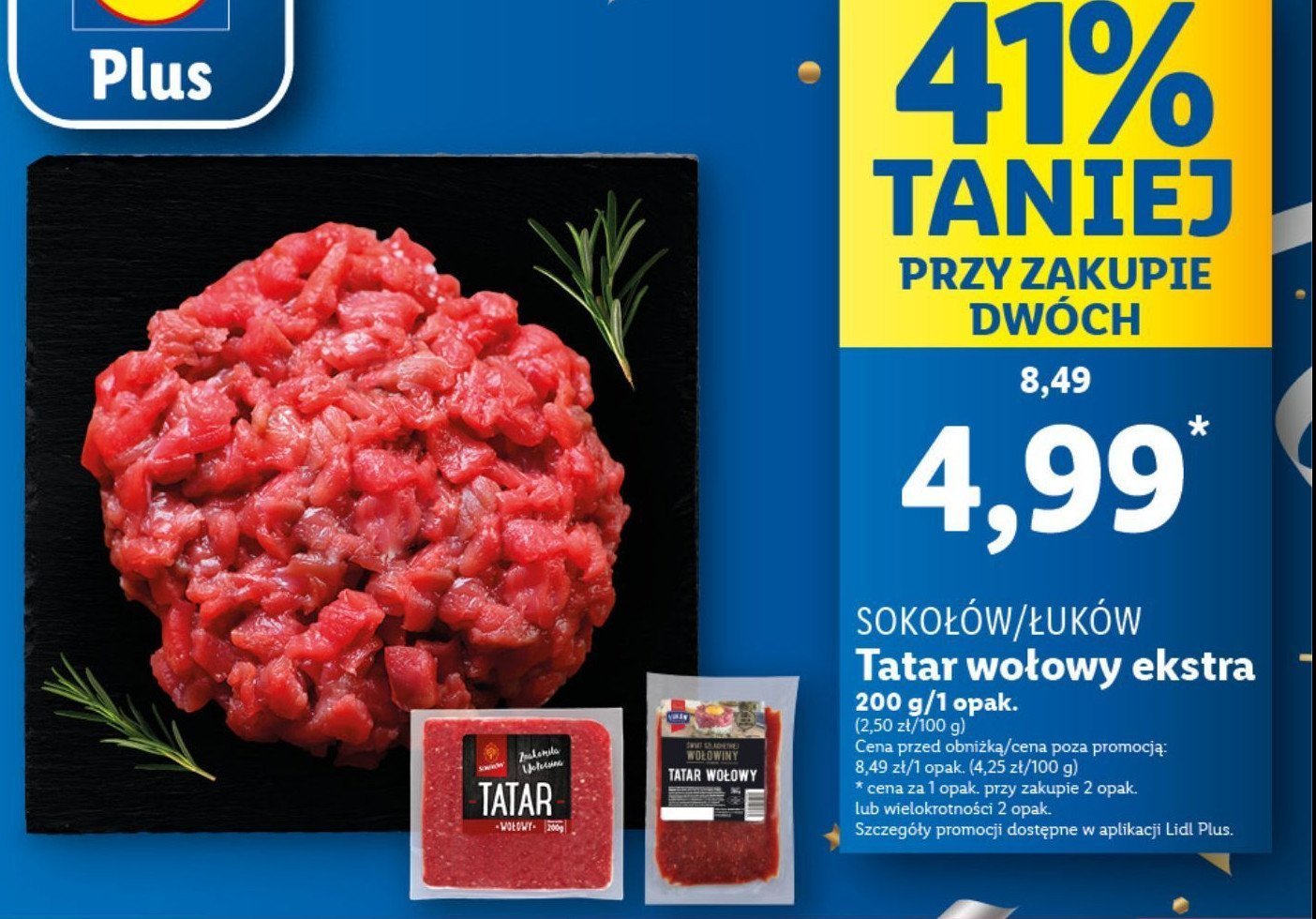 Tatar wołowy Sokołów promocja