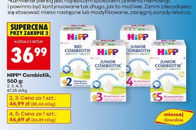 Mleko HiPP Combiotik, 550 g 3 promocja w Biedronka