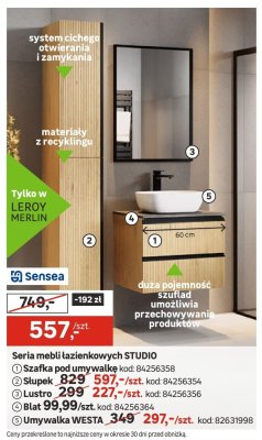 Szafka pod umywalkę Sensea STUDIO promocja w Leroy Merlin