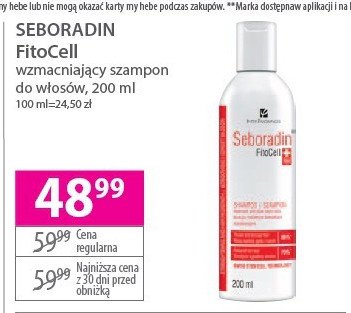 Szampon z komórkami macierzystymi Seboradin fitocell promocja