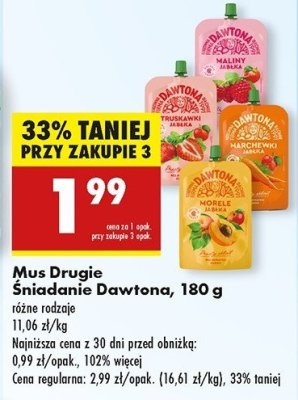 Mus maliny jabłka Dawtona promocja