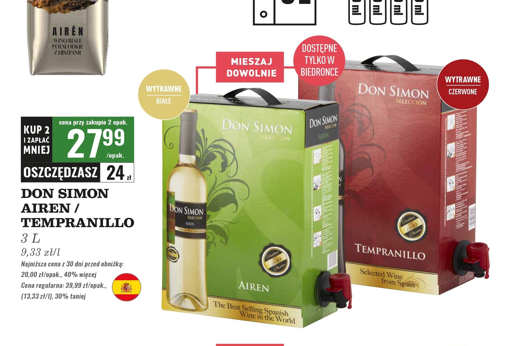 Wino DON SIMON TEMPRANILLO DON SIMON (WINA) promocja