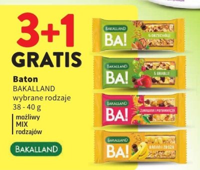 Baton BAKALLAND wybrane rodzaje promocja w Intermarche