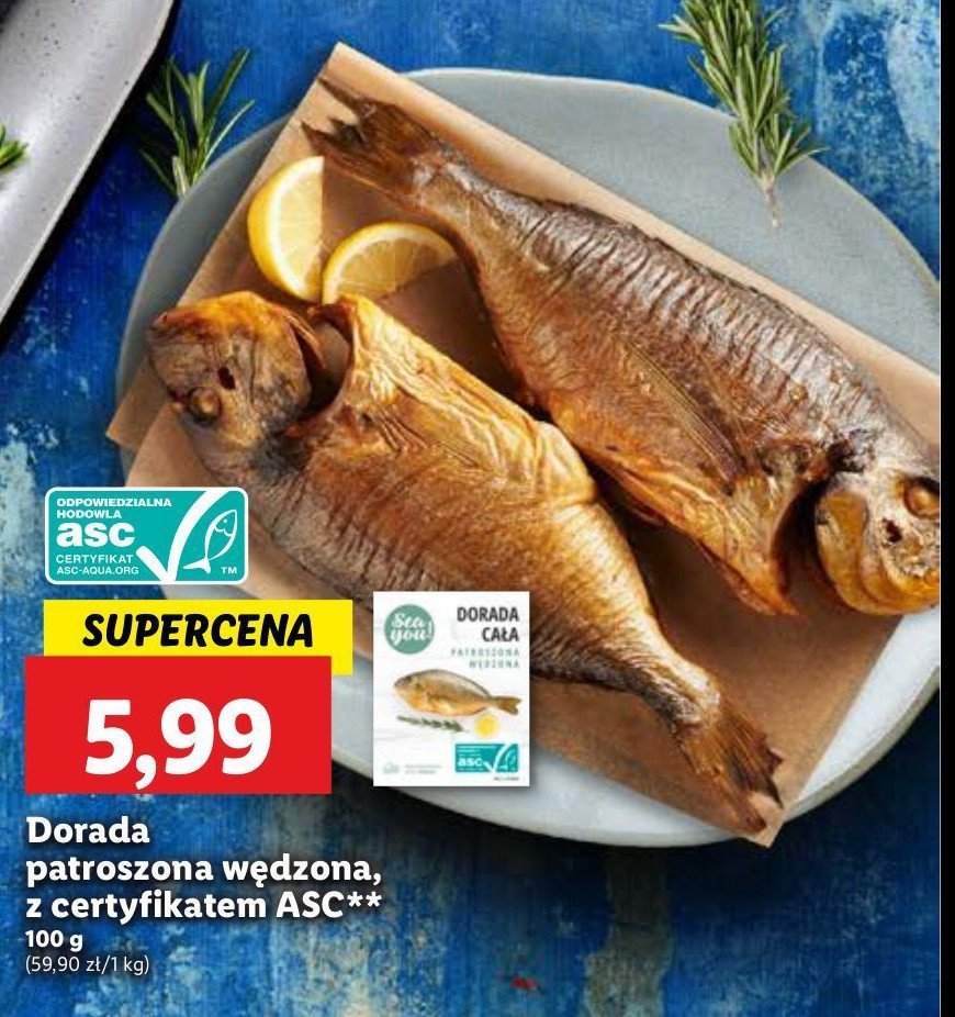 Dorada patroszona Sea you! promocja