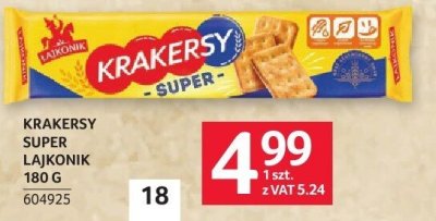 Krakersy Super Lajkonik 180 g promocja w Selgros