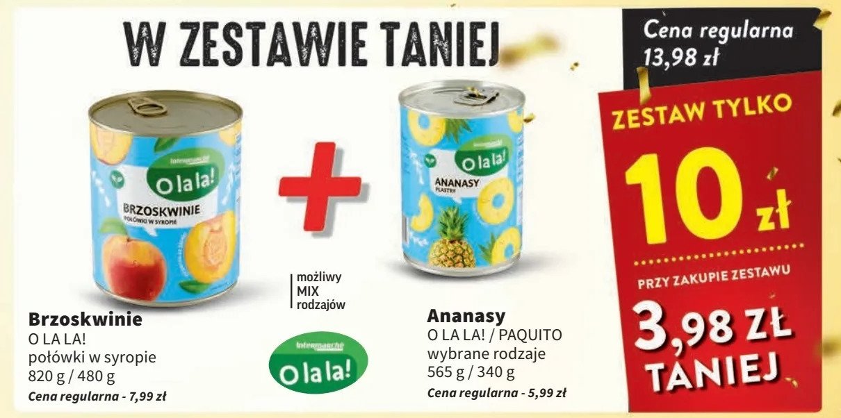 Ananas plastry w lekkim syropie Paquito promocja w Intermarche