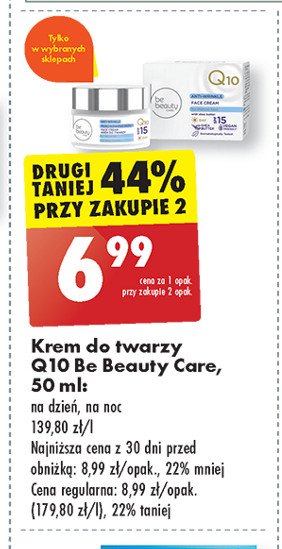 Krem przeciwzmarszczkowy na noc Be beauty care q10 promocja