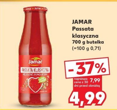 Passata klasyczna Jamar 700g promocja w Kaufland