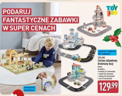 Zestaw zabawkowy drewniany duży  promocja w Aldi