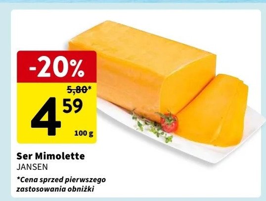 Ser mimolette Jansen promocja