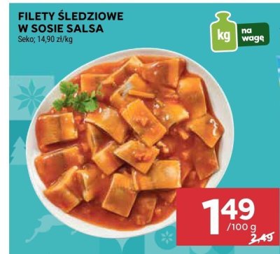 Filety śledziowe w sosie salsa Seko promocja w Stokrotka