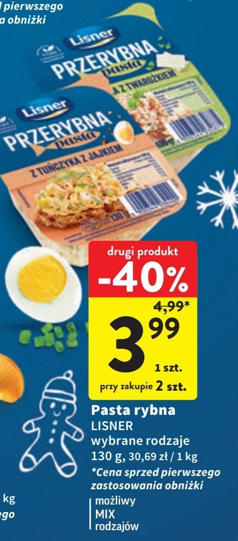 Pasta tuńczyk z twarożkiem Lisner promocja