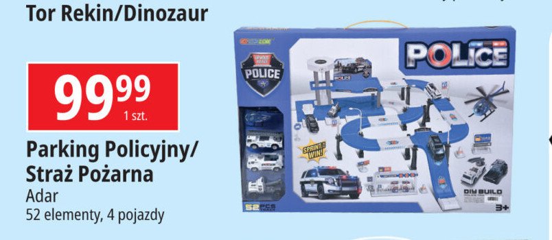 Parking policyjny z autami Adar promocja