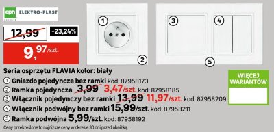 Ramka pojedyncza FLAVIA promocja w Leroy Merlin