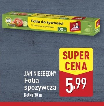 Folia spożywcza 30 m Jan niezbędny promocja w Aldi