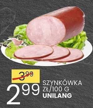 Szynkówka Unilang promocja w Wafelek