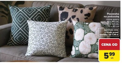 Poszewka na poduszkę promocja w Carrefour