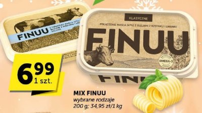 Mix Finuu masło roślinne promocja w Groszek