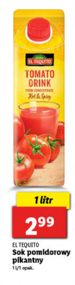 Sok pomidorowy pikantny El tequito promocja