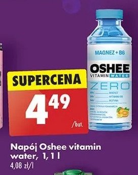 Napój magnez+b6 Oshee vitamin water zero promocja