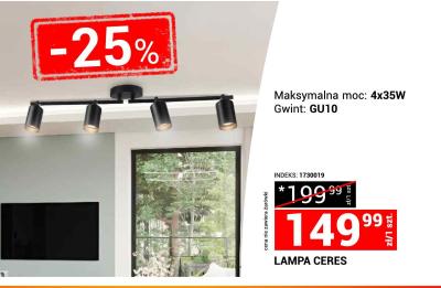 Lampa CERES 4x35W GU10 promocja w Merkury Market