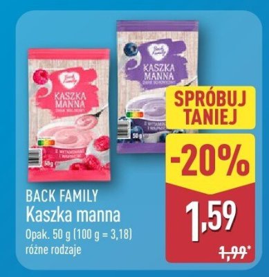Kaszka manna  promocja w Aldi