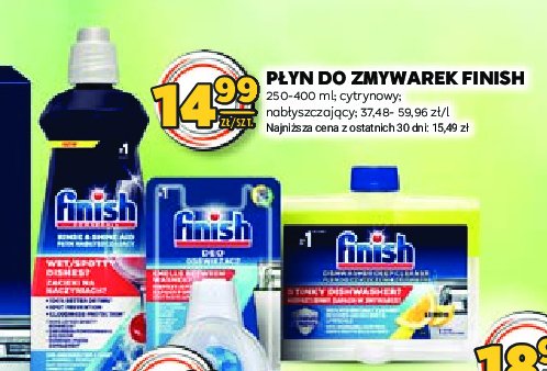 Płyn do zmywarek 5 x power Finish promocja w Stokrotka