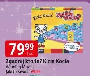 Gra Zgadnij kto to? Kicia Kocia Winning Moves Jaki to zawód promocja w Leclerc