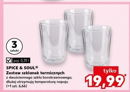 Szklanki termiczne 310 ml Spice&soul promocja