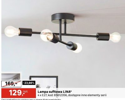 Lampa sufitowa LINA 4 x E27 promocja w Leroy Merlin